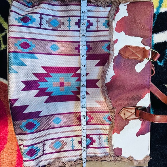 Western tote bag with matching wallet - Picture 4 of 11